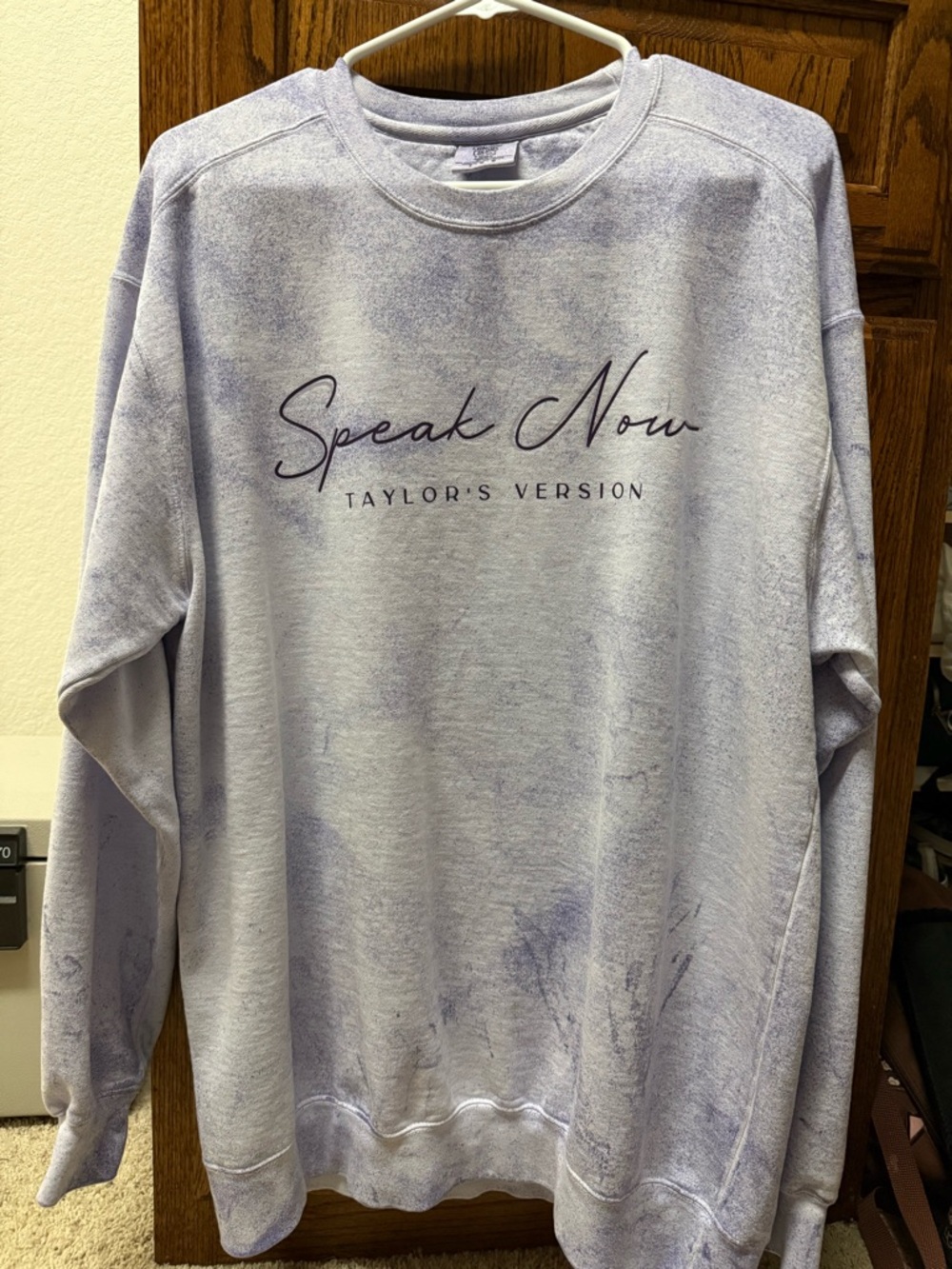Speak Now Taylor's Version Lavender Tie-Dye Crewneck Sweatshirt unofficial